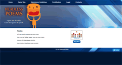 Desktop Screenshot of headlesspoems.com