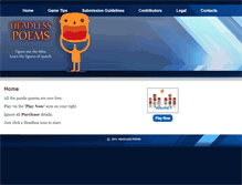 Tablet Screenshot of headlesspoems.com